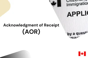 acknowledgment of receipt (aor)