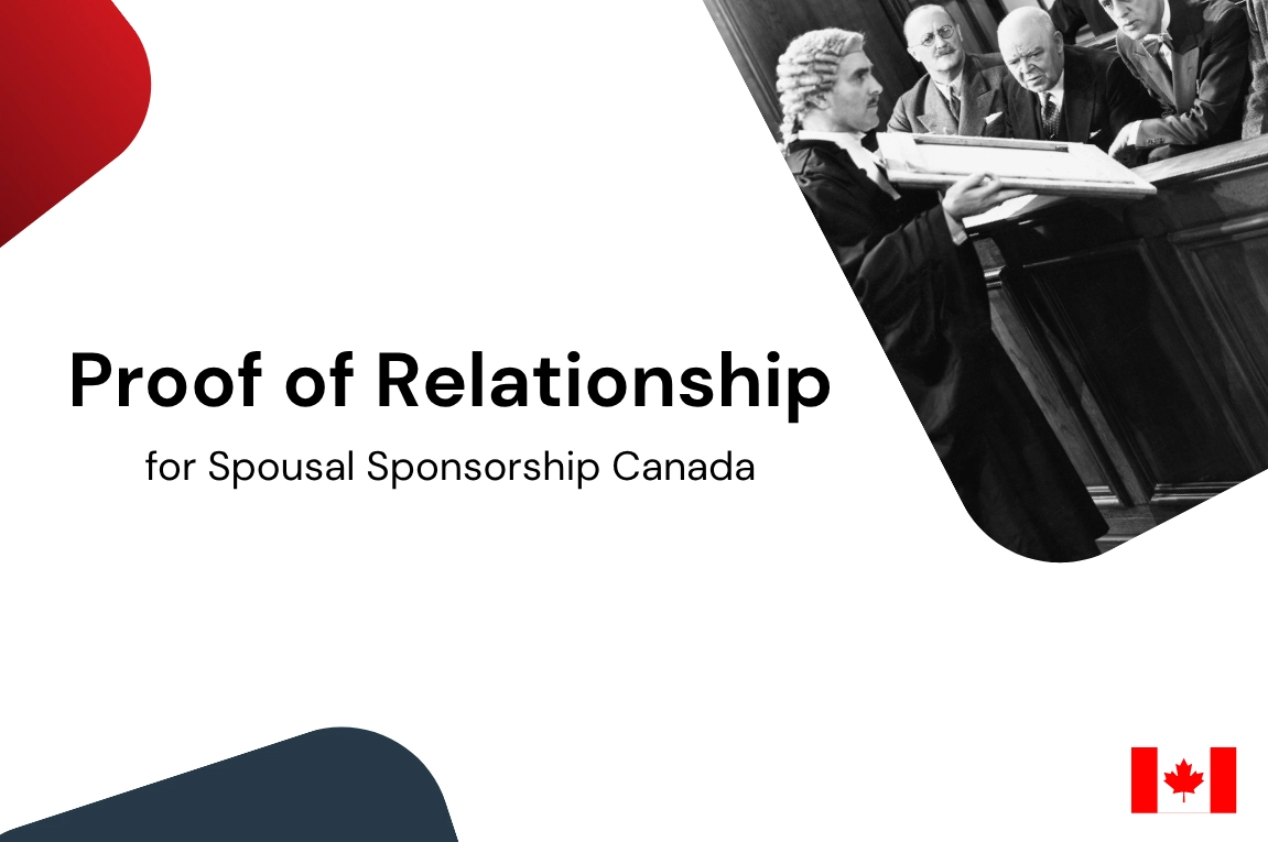Proof of relationship for spousal sponsorship Canada