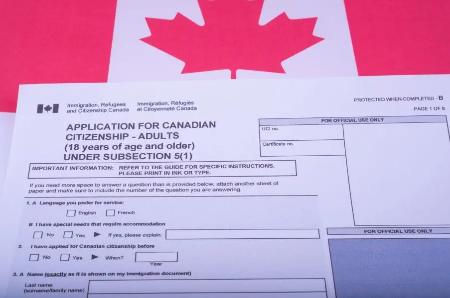 فرم درخواست شهروندی کانادا | سوگیموتو ویزا
