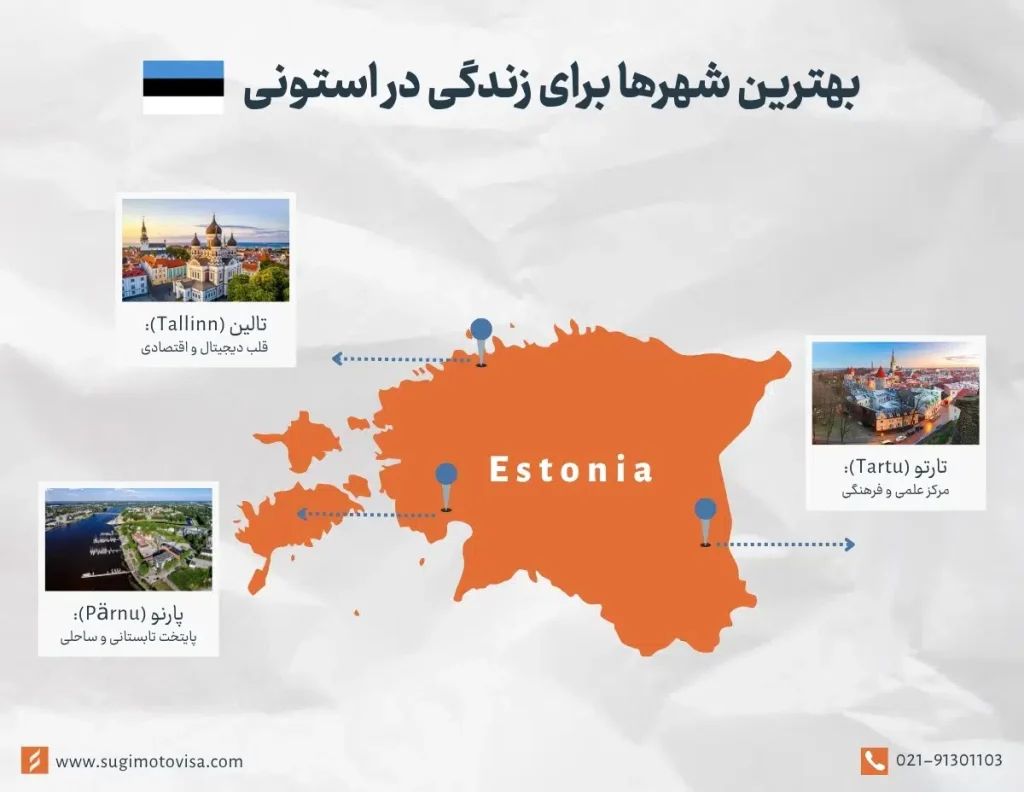 بهترین شهرها برای زندگی در استونی